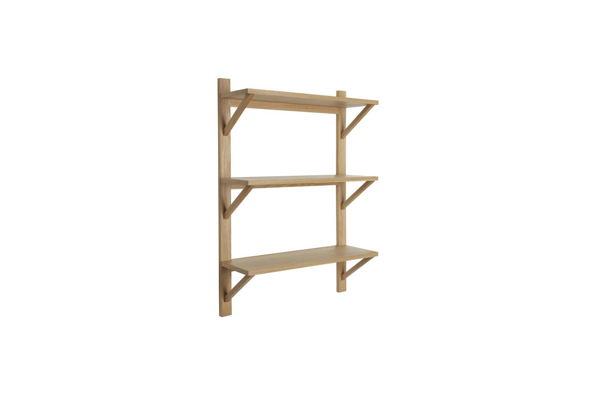 TRIARCH - Étagère murale en bois beige