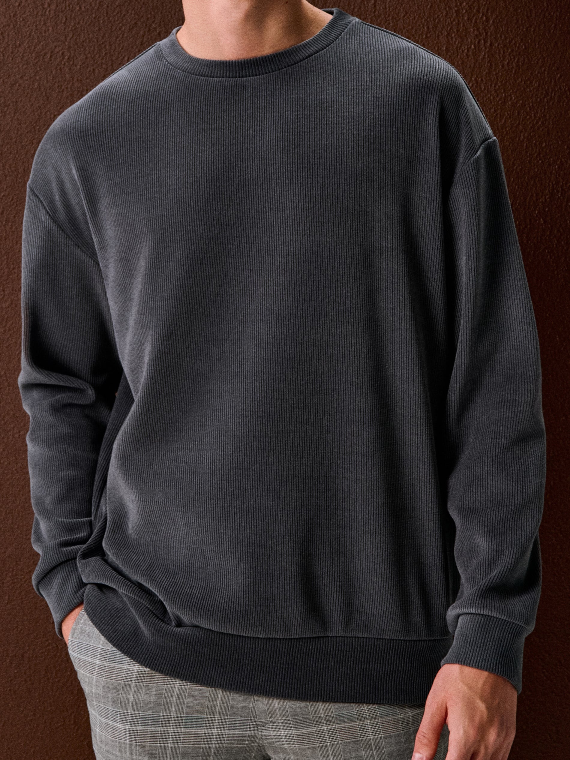 Bluza crewneck w prążki
