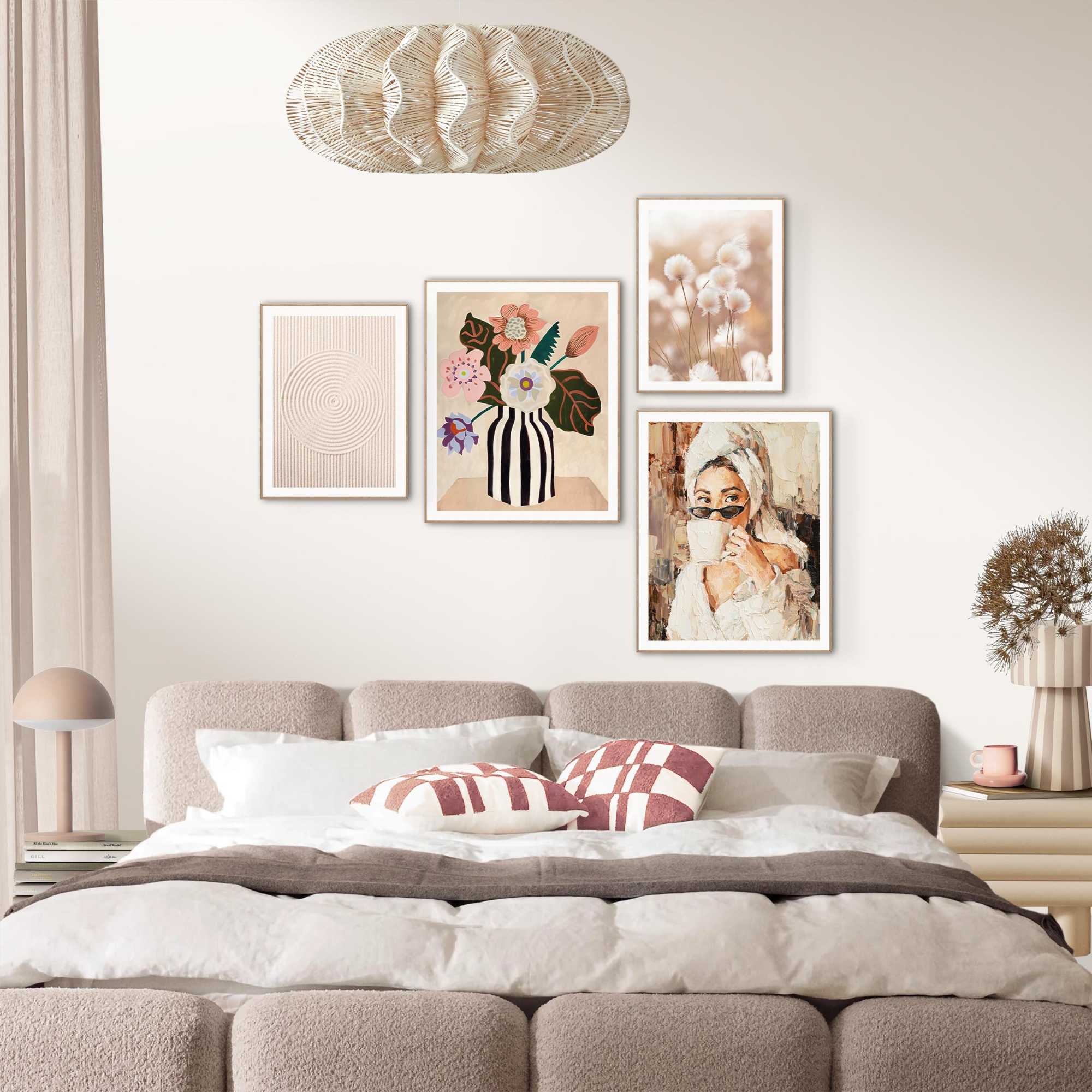 Reinders - Zondagochtendgevoel - Schilderijen set 40x50 cm - Beige