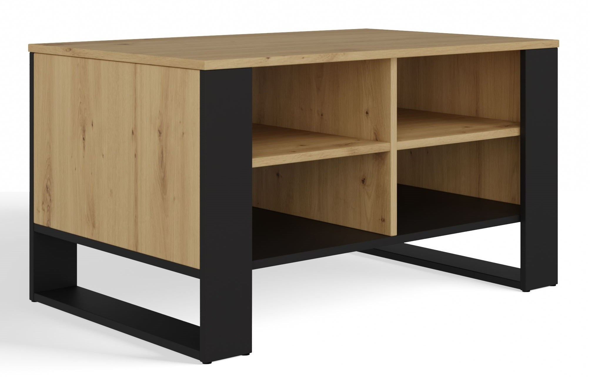 Stolik kawowy ława Modern 4P dąb artisan czerń