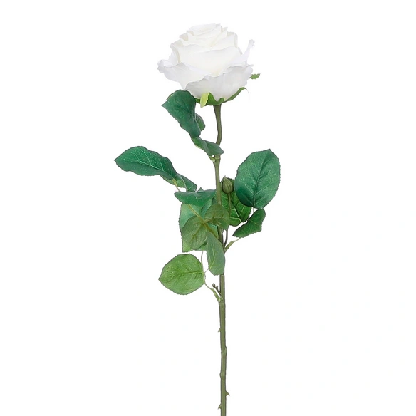 Kunstblume, LxBxH: 90 x 1 x 102 cm, Eisen, weiß