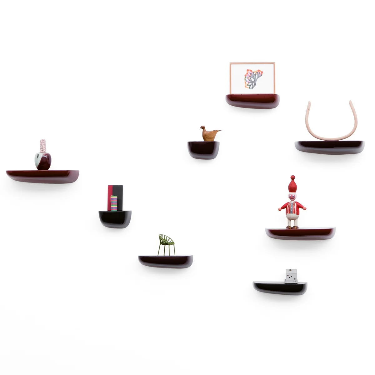 Vitra - Miniatur Vegetal Stuhl, rot