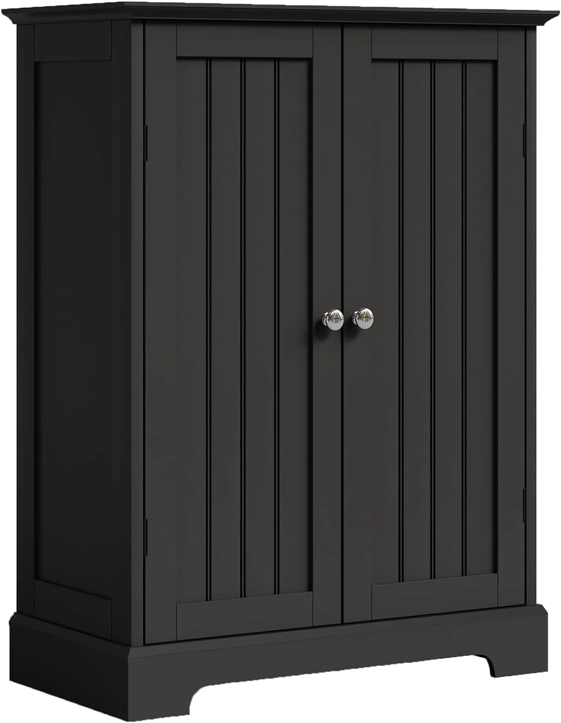 ChooChoo Bathroom Floor Cabinet, Modern Bathroom Storage Cabinet with 4 Door