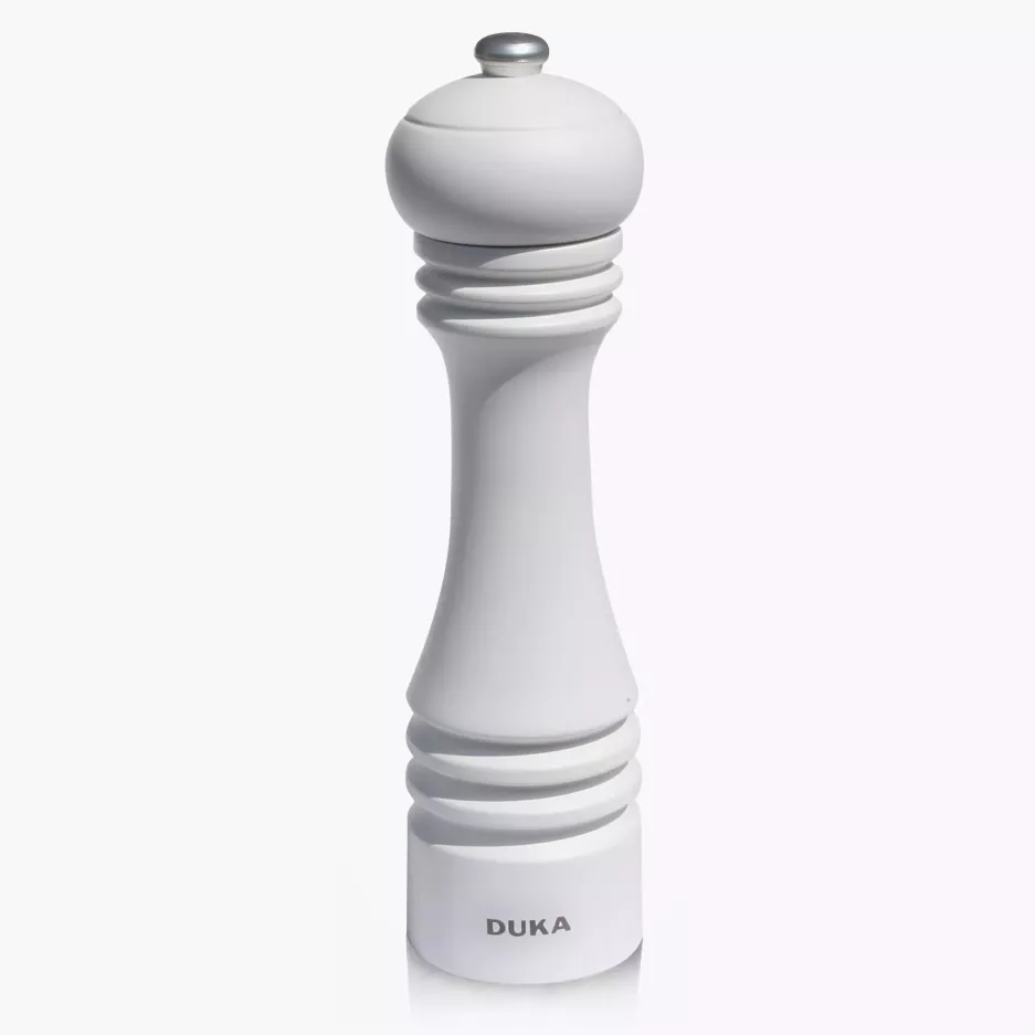 Młynek manualny do soli DUKA FRON 23 cm biały