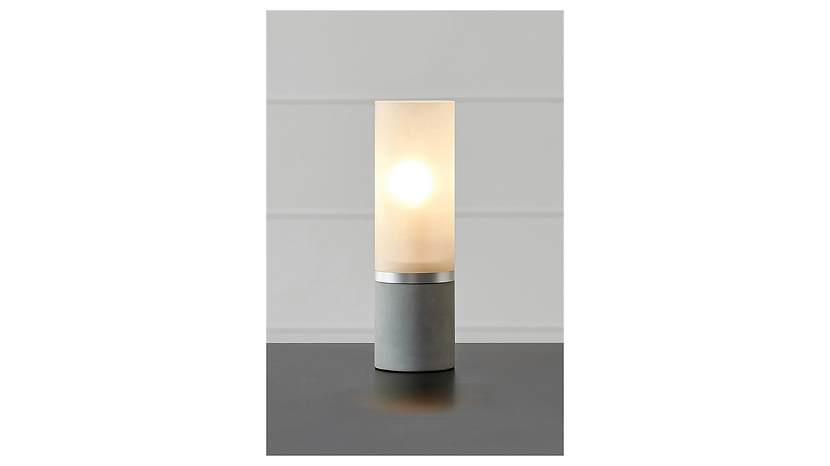 Lampa stołowa Molo 30 cm betonowa szara