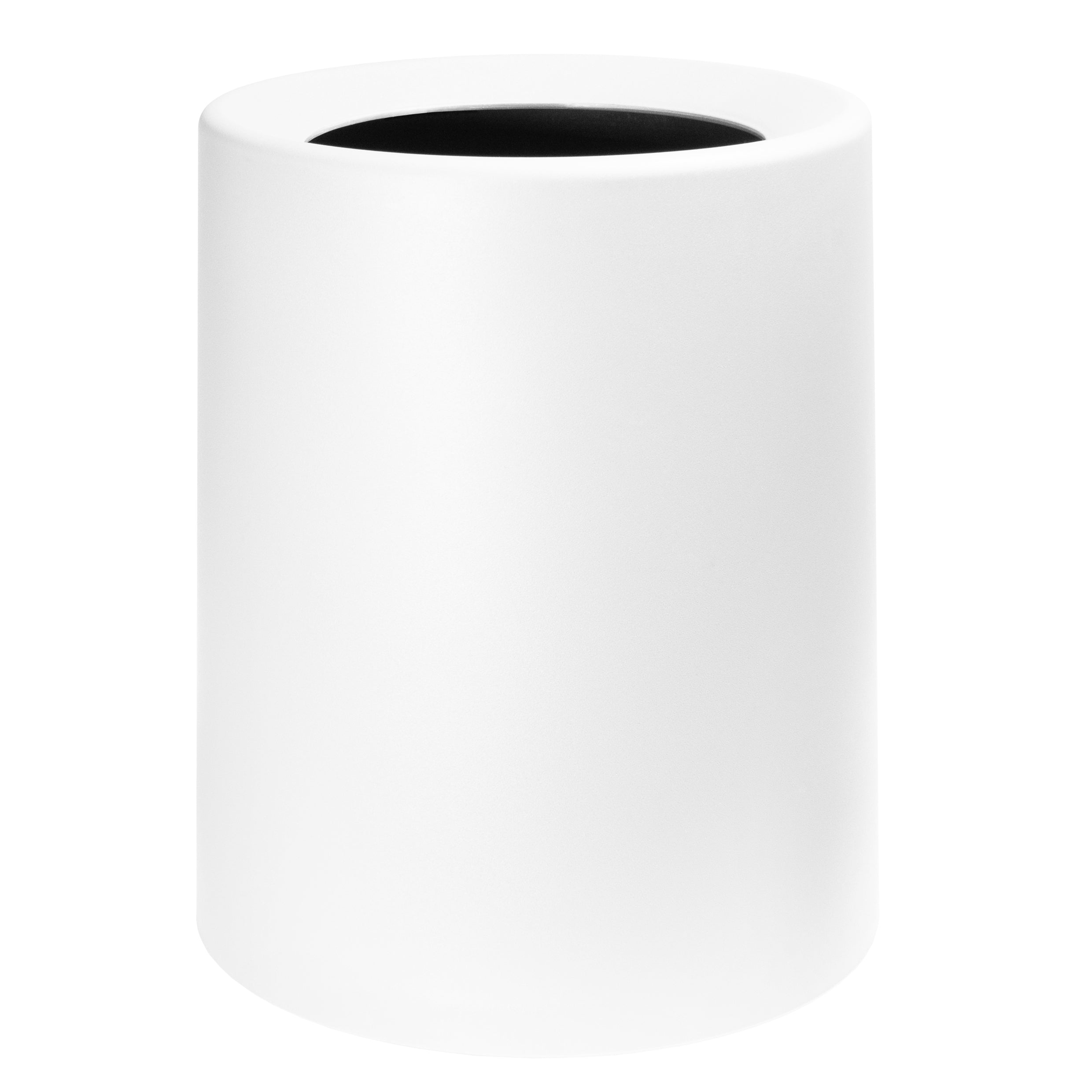 QUVIO Prullenbak plastic met binnenemmer - 12 L - Wit