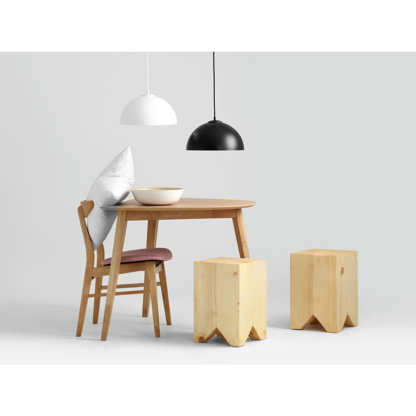 LORD - Suspension Résine Blanc 35x35x17 cm