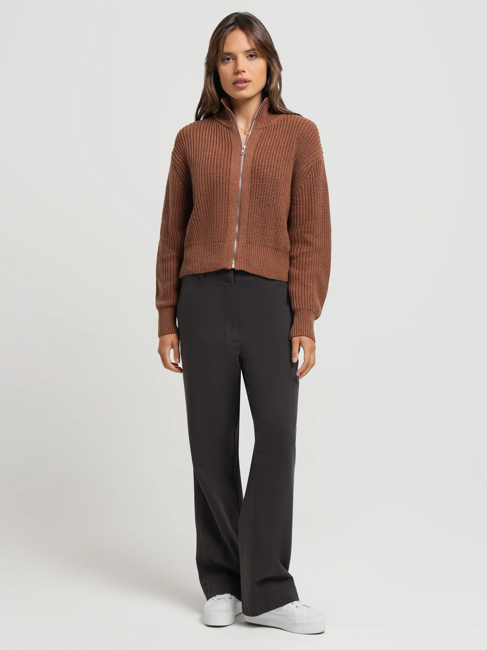 Delmar Zip Front Knit