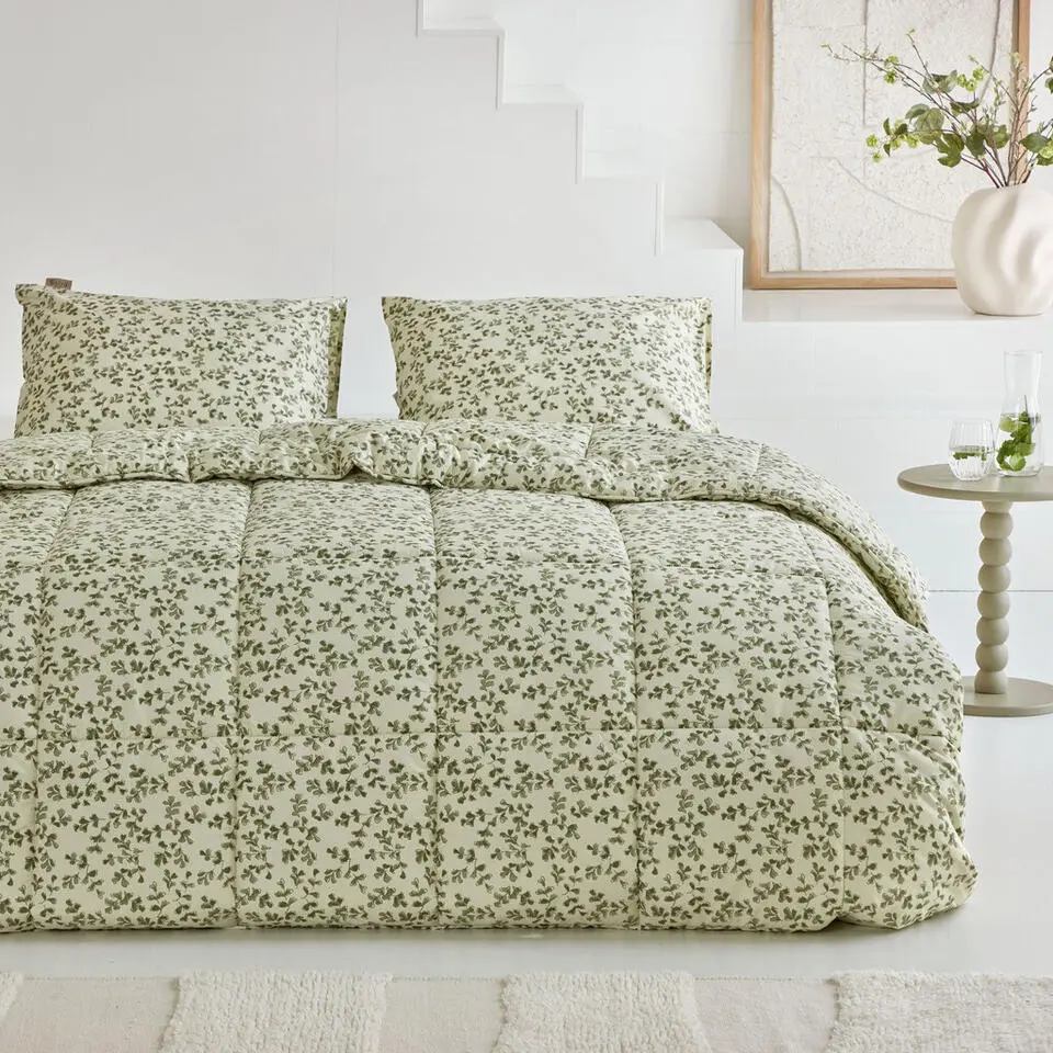 Walra - Kussensloop Dancing Twigs - 2x 60x70 cm - Groen