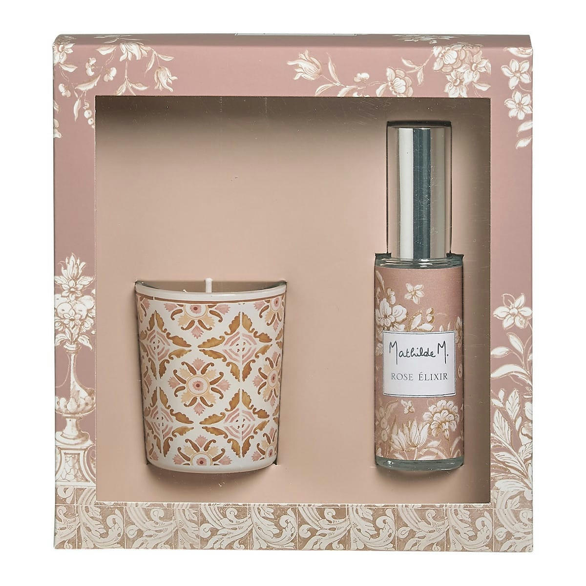 ESCALE À SINTRA - Coffret bougie et spray d'ambiance - Rose Élixir