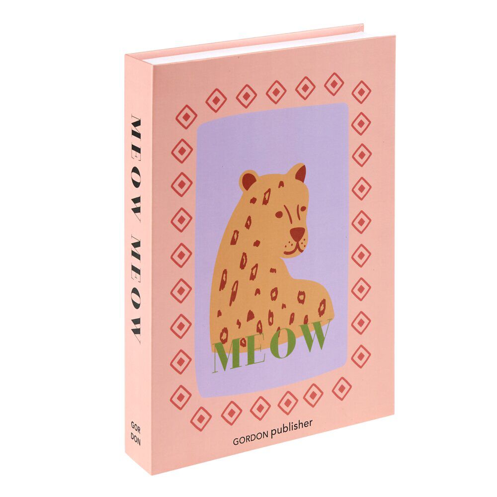 BoÎte livre en carton motif tropical 25x18xép4cm (2 modèles)