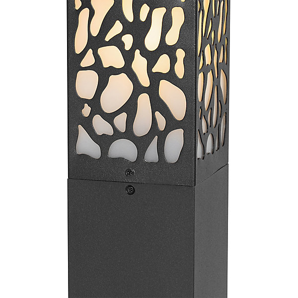 Borne extérieure moderne noire 90 cm IP44 - Nicole