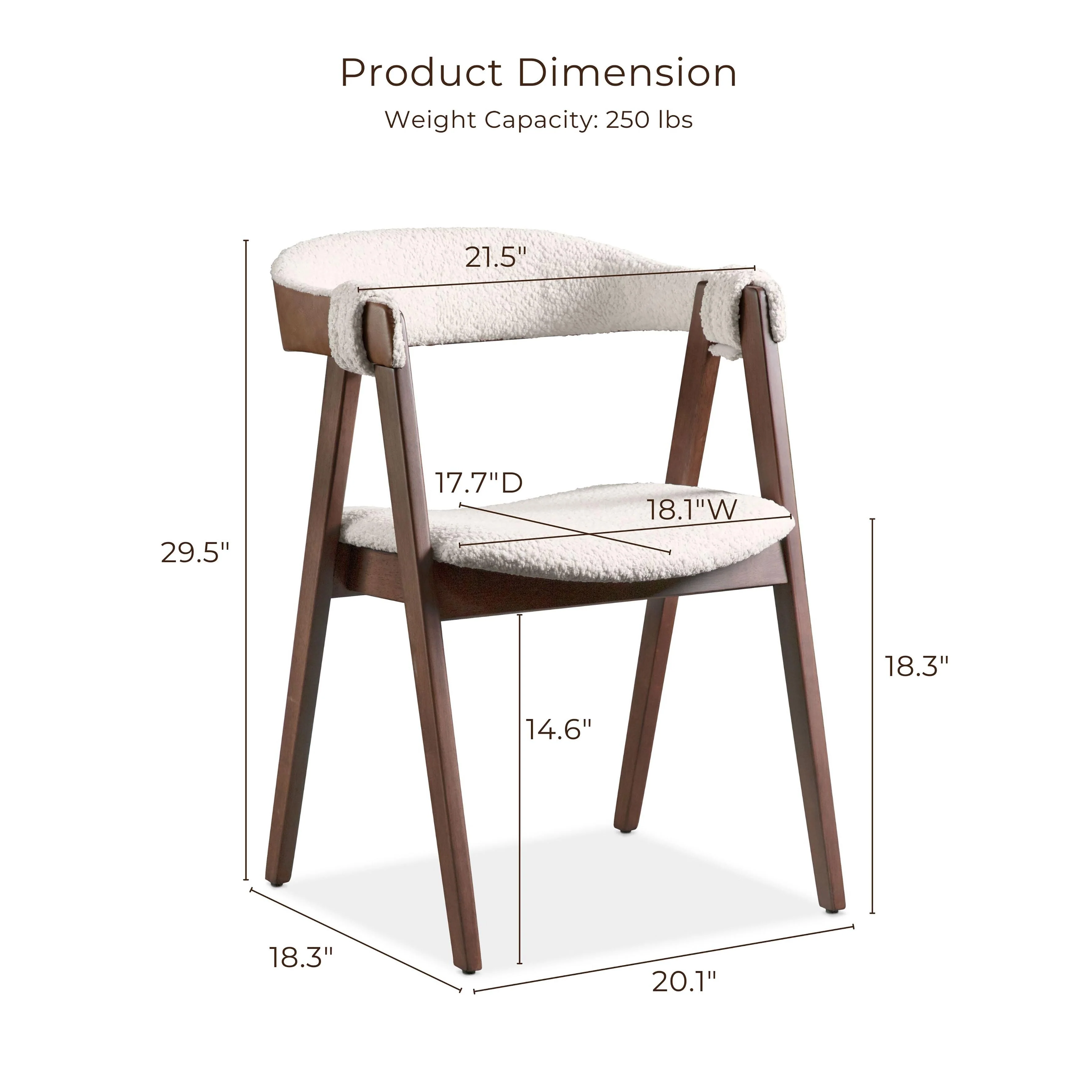 Furniture of America Lantel Mid-Century Modern 5-Piece Walnut and Beige Wood Dining Table Set