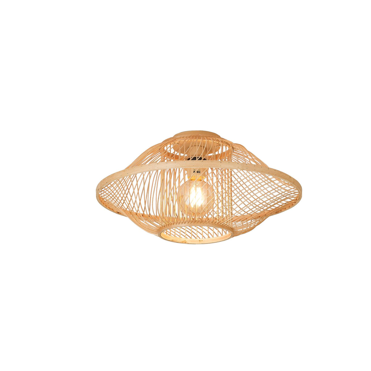 GOOD&MOJO plafonniere MAUI - bruin - Ø50cm