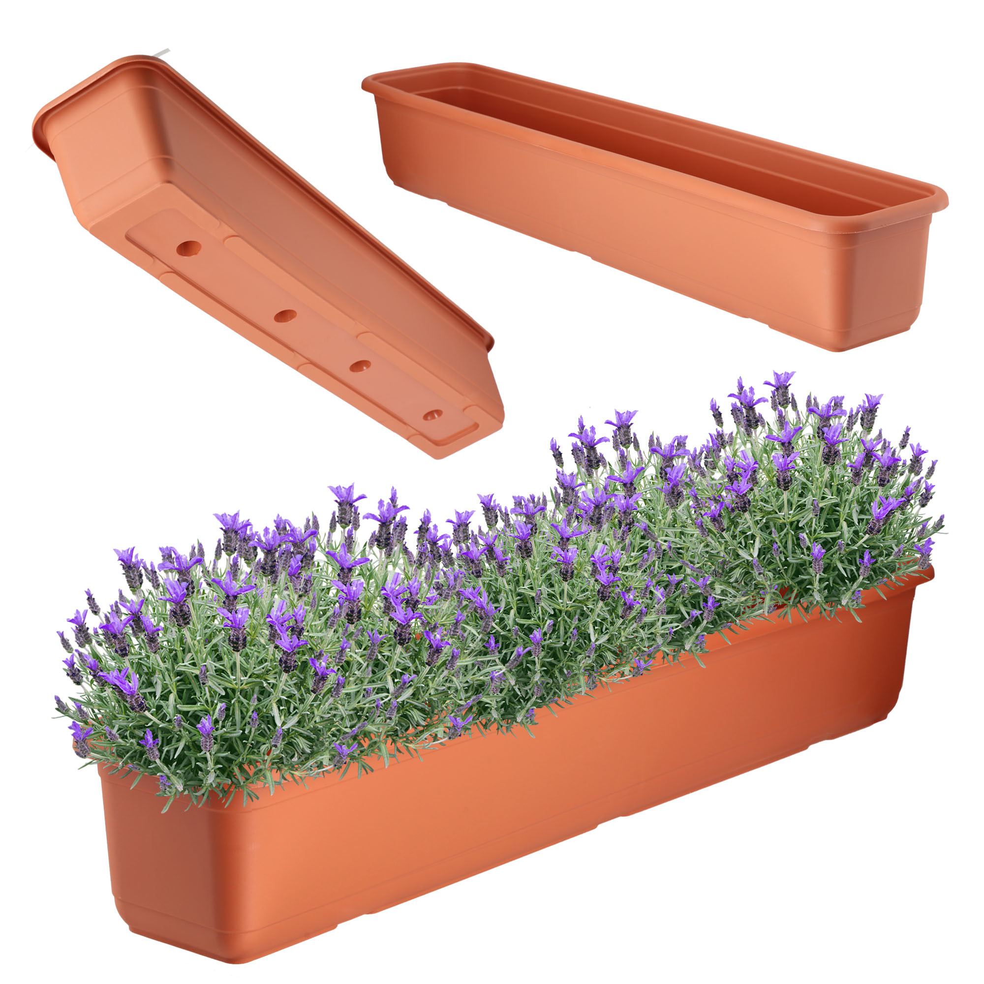 Kadax Skrzynka Balkonowa 80cm Doniczka Na Kwiaty