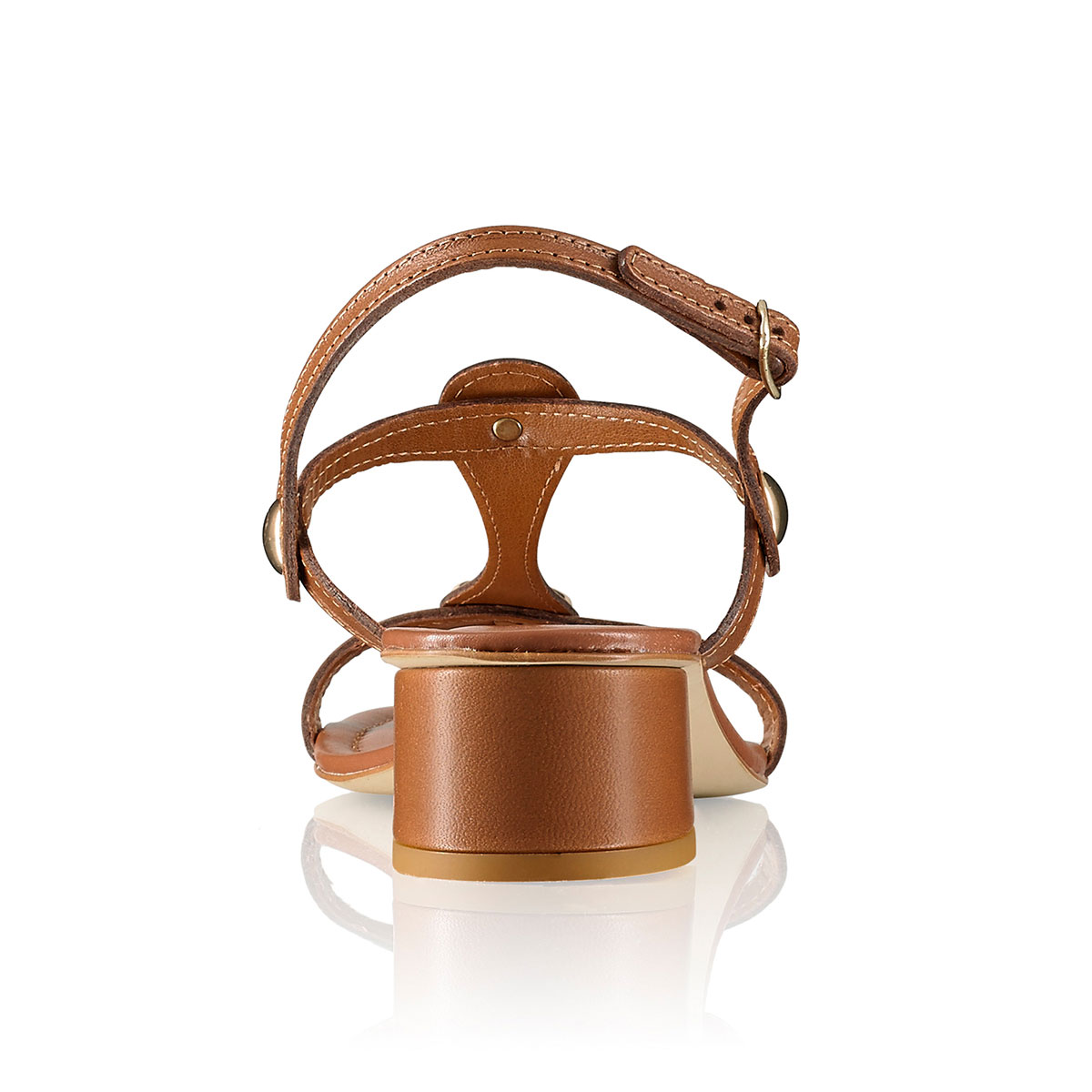 Russell & Bromley LAUREN HI Block Heel T Bar Sandal