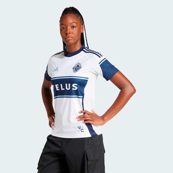 Vancouver Whitecaps FC adidas Women's 2025 The Peak Replica Jersey - White