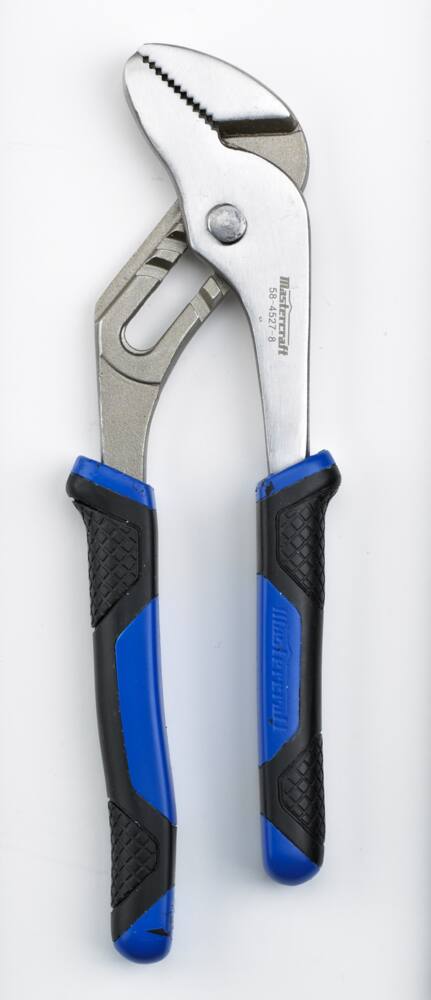 Mastercraft Tongue & Groove Pliers, Comfort Grip Handle, Carbon Steel, 8-in