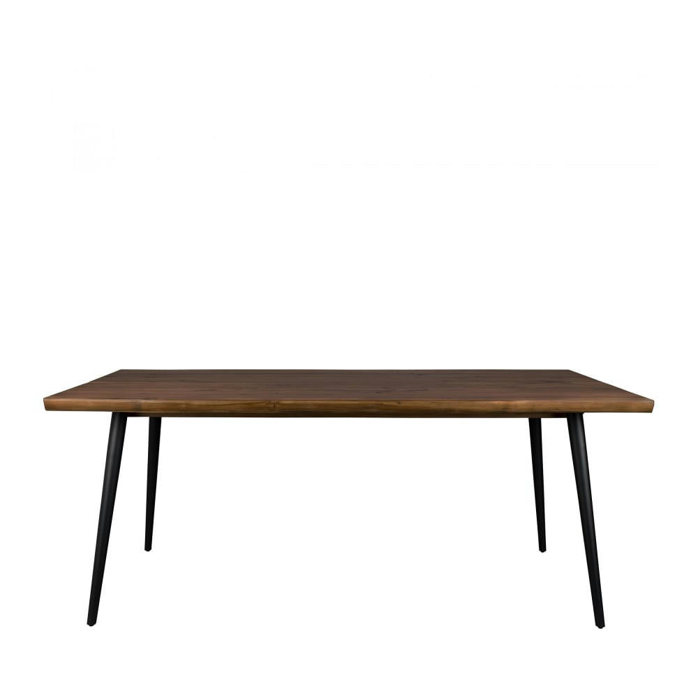ALAGON - Table à manger 180x90cm bois foncé