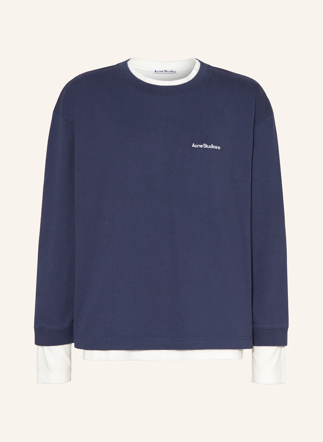 Acne Studios Sweatshirt im Materialmix