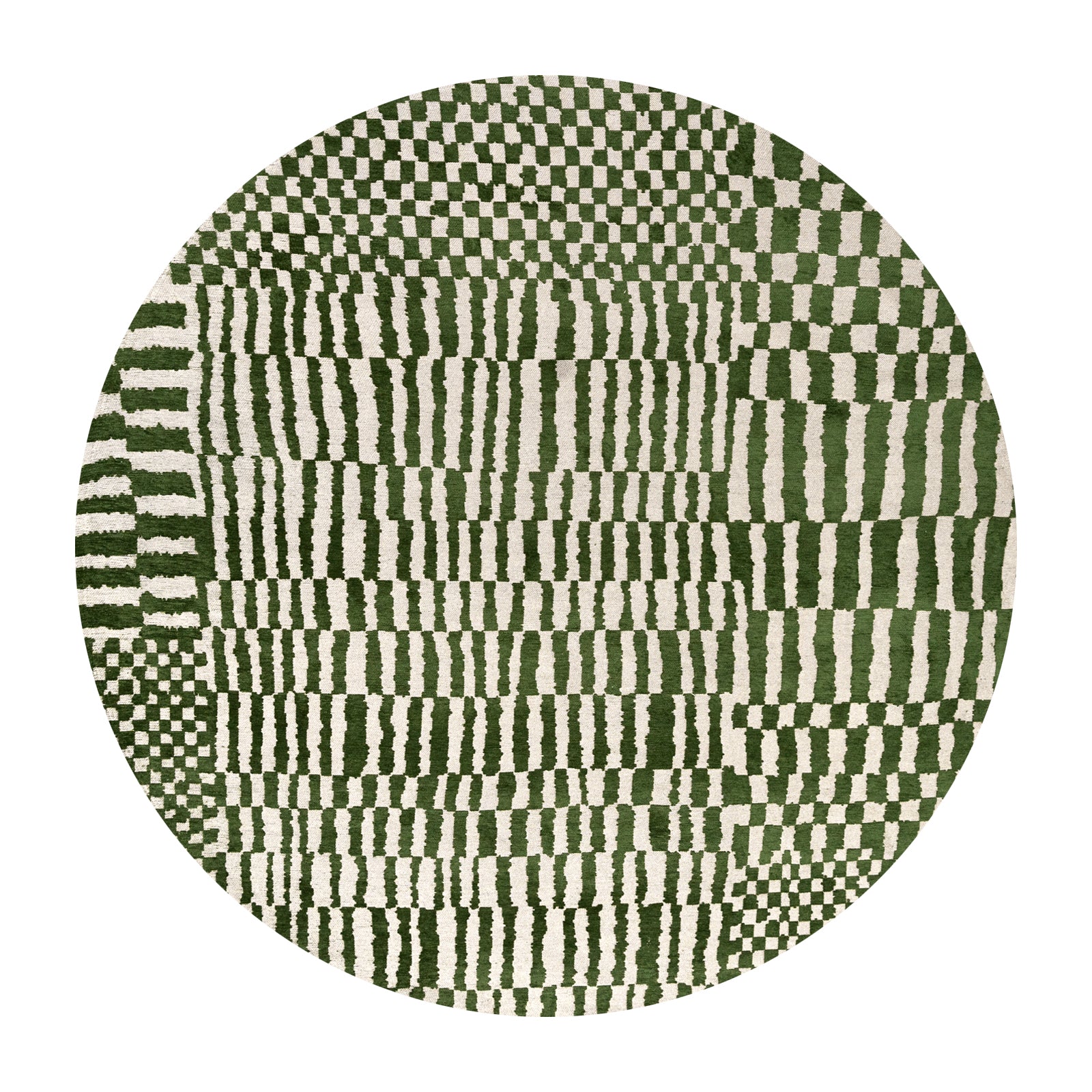 Ecorugs vloerkleed Oasis - groen - 140x140cm