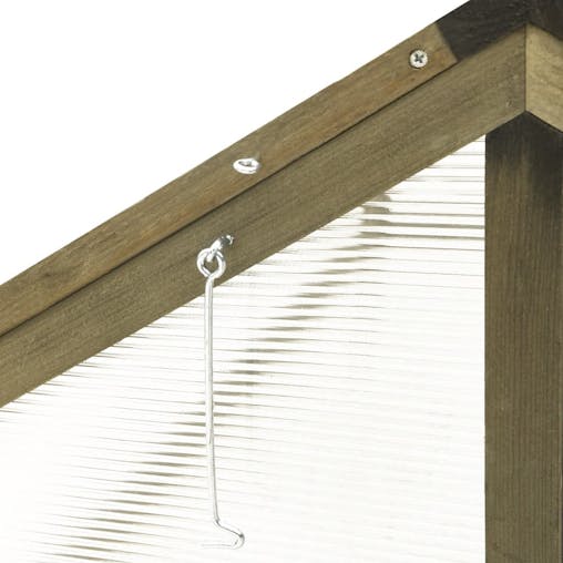 NNEVL Greenhouse Grey 114x80x50 cm Firwood