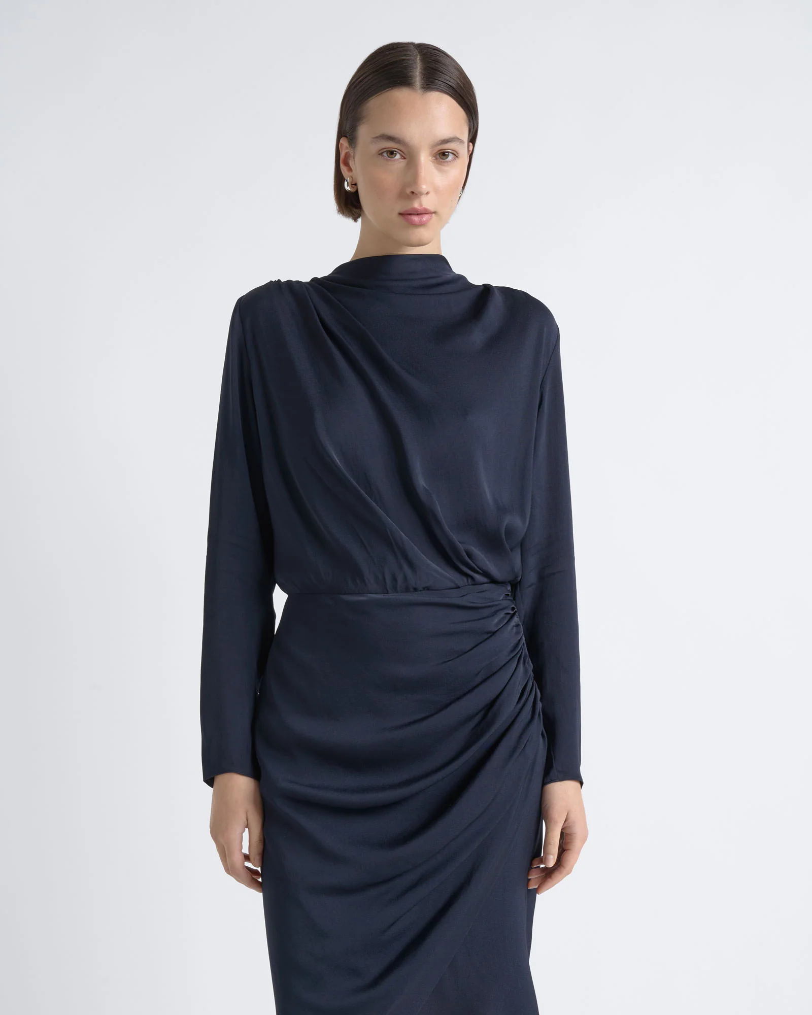 Drape Midi Dress