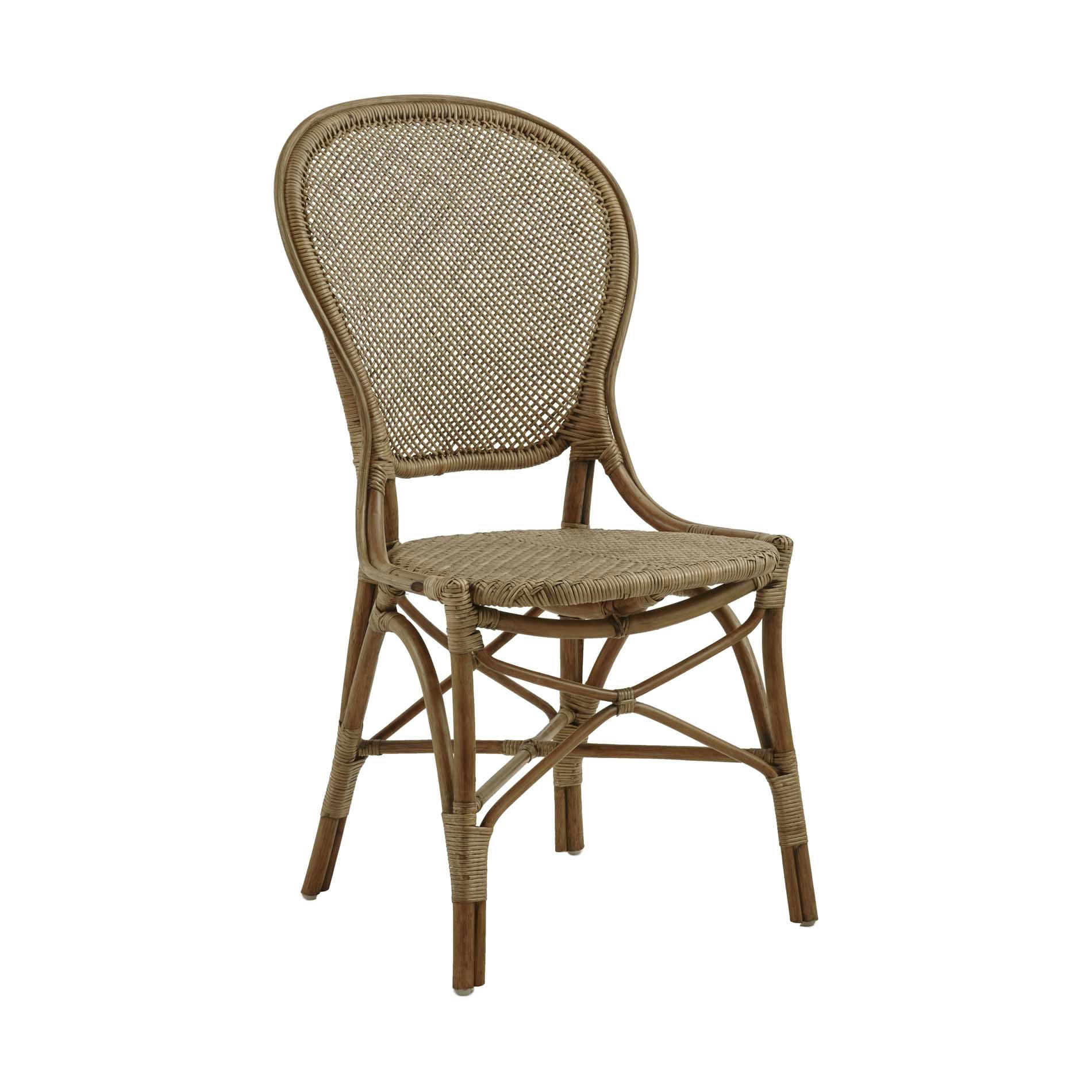 ROSSINI - Chaise repas en rotin antique