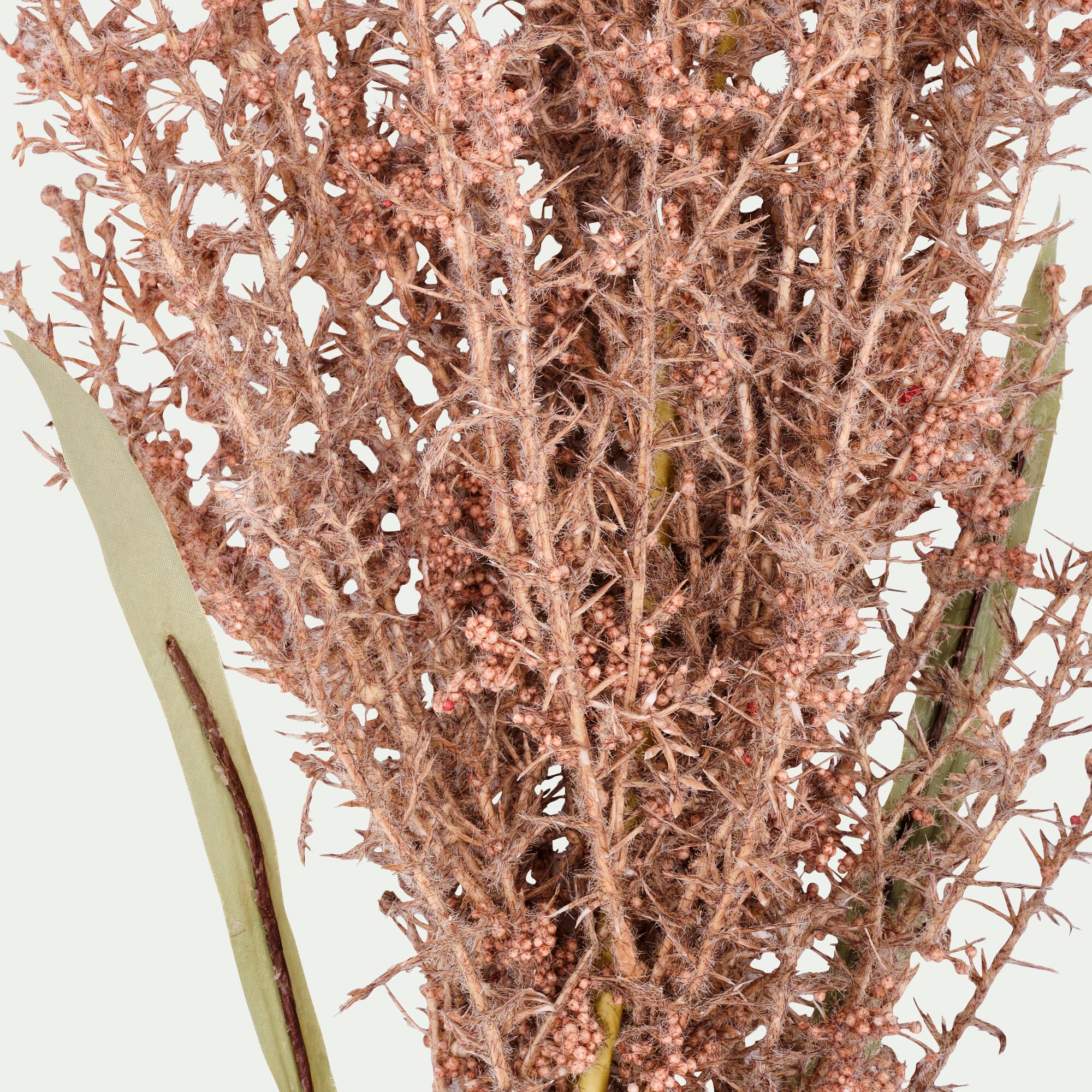 LIERI - Branchage de Noël artificiel de pampa H114cm - rose