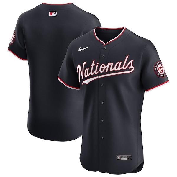 Washington Nationals Nike Alternate Vapor Premier Elite Patch Jersey - Navy