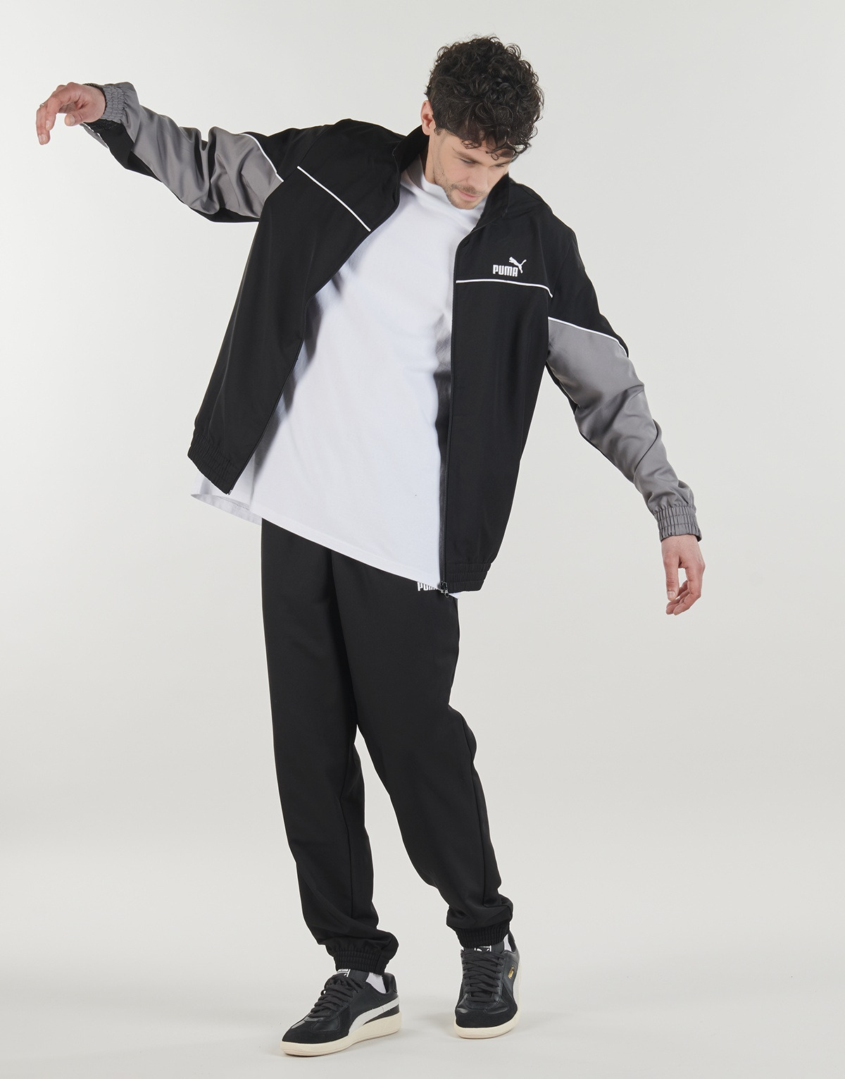 Puma - Woven Colorblock Suit - Black