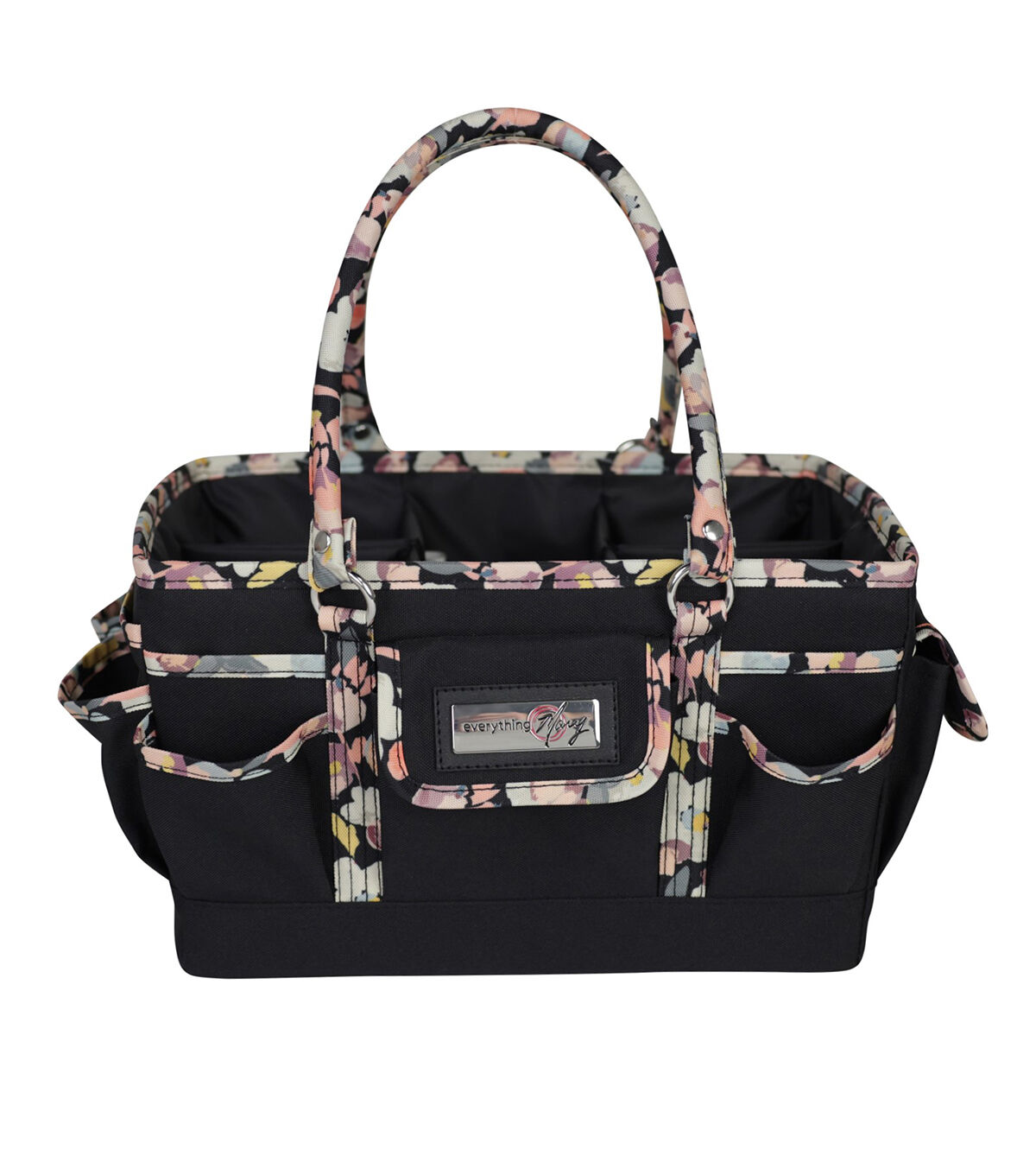Everything Mary 12 Floral on Black Deluxe Store & Tote