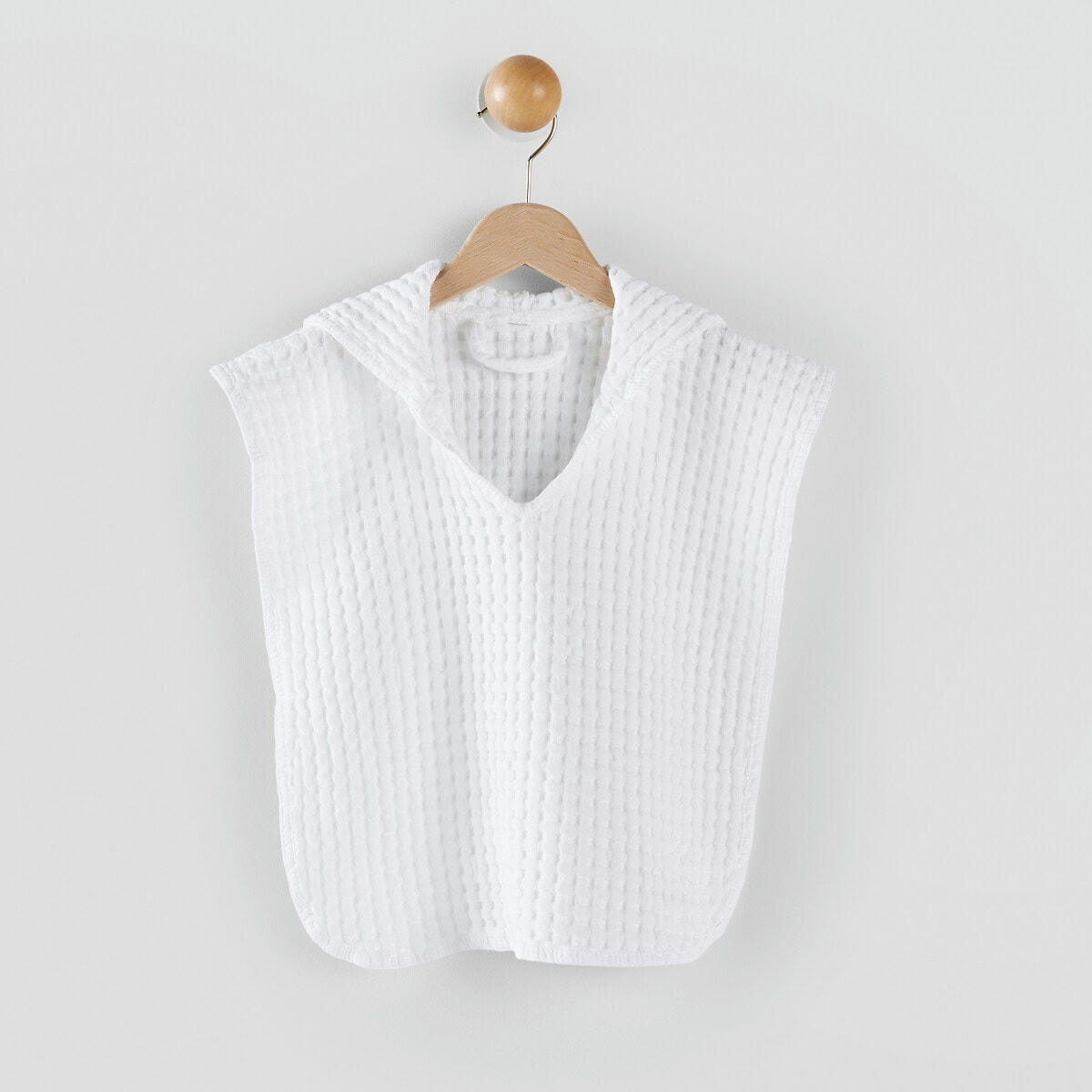 Poncho enfant en coton nid d'abeille, Tifli