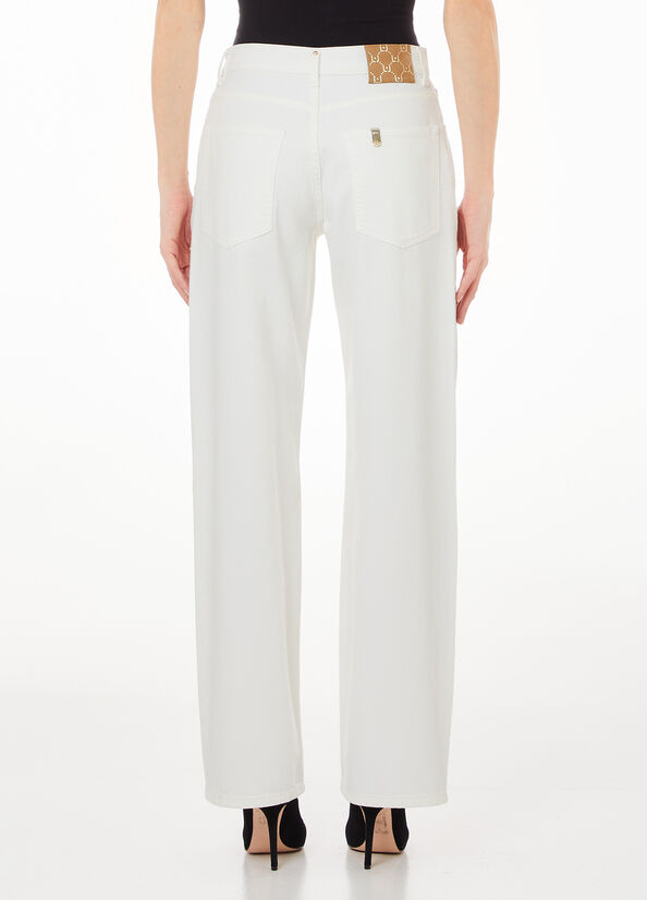 Pantaloni straight a vita alta