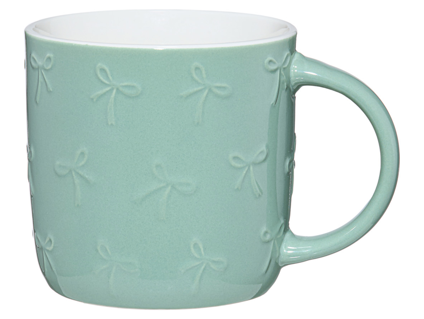 Kubek porcelanowy Kokardy 350 ml miętowy