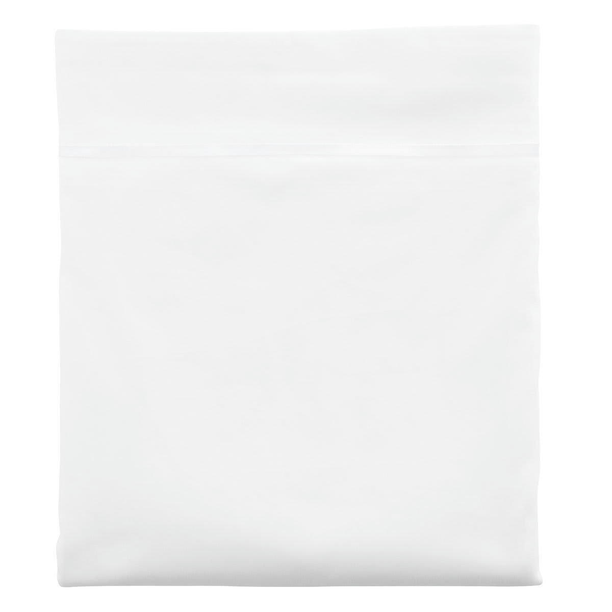 BRETEUIL - Drap plat satin blanc 240x310 cm