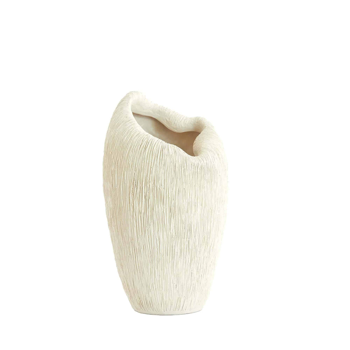 Light & Living vaas Denisa - wit - 21.5x20.5x36.5cm