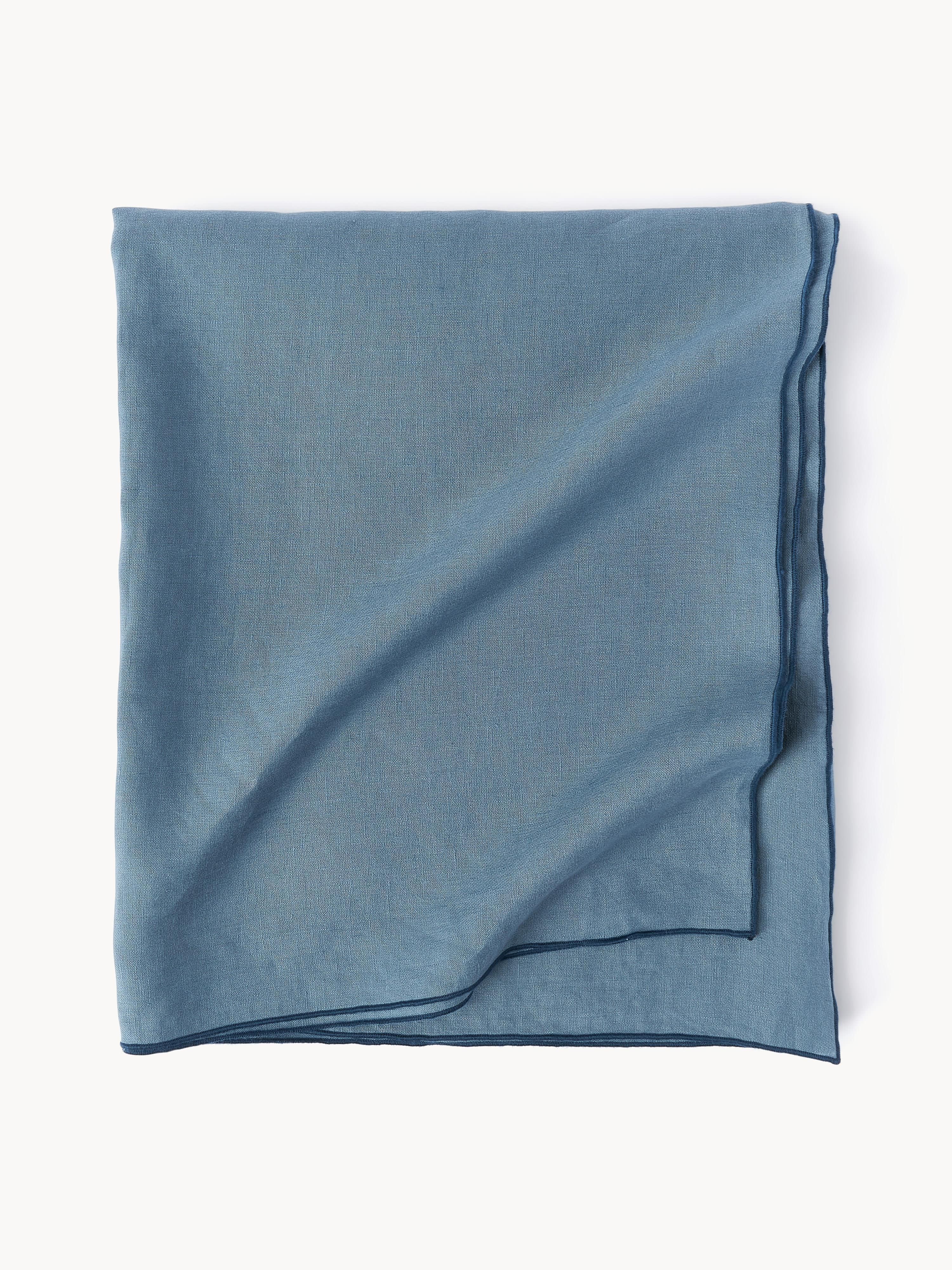 Leinen-Tischdecke Kennedy mit Umkettelung