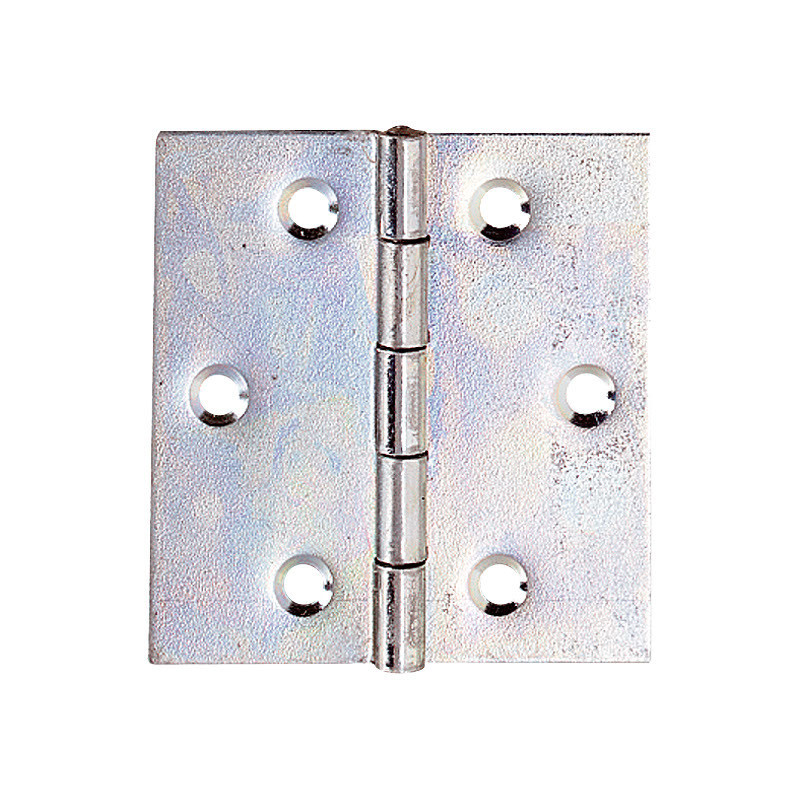 Charnière carrée en acier zingué 40 x 40 mm 4 pièces TEKNIBOX