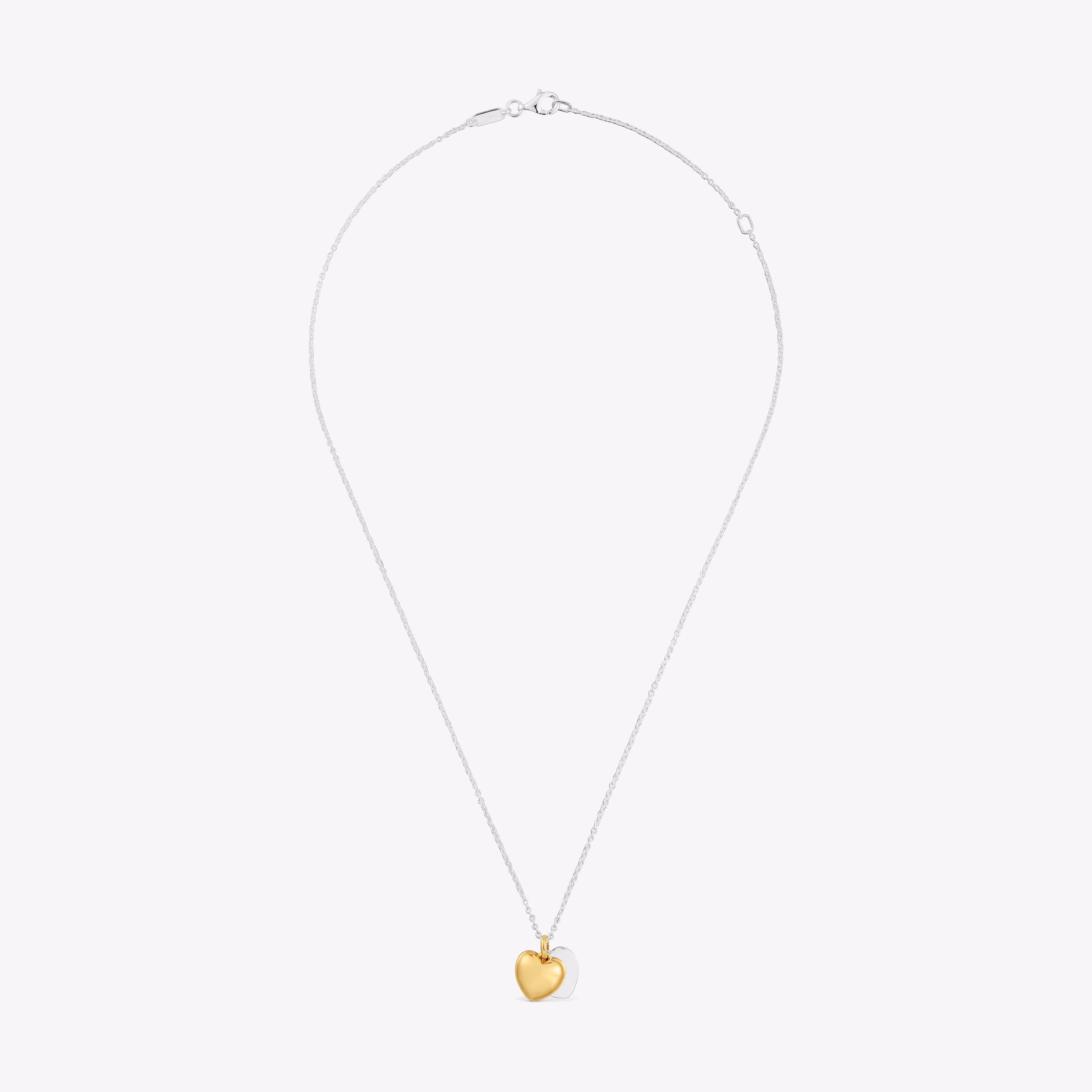 Collar bicolor doble corazón 11 mm TOUS Flechazo