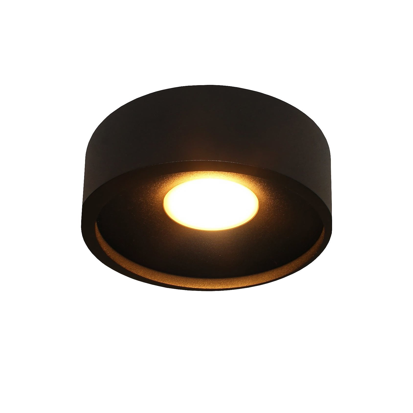 Artdelight plafondlamp Orlando - 1 lichts - 14 x 5  cm - zwart