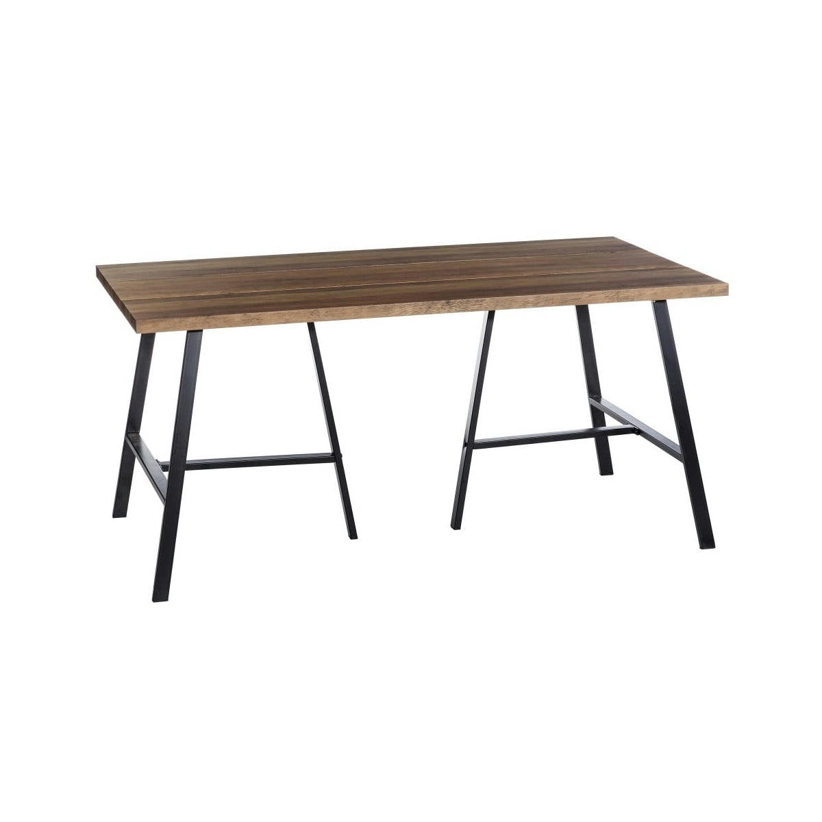 - Table salle à manger en bois et métal - 160x90cm