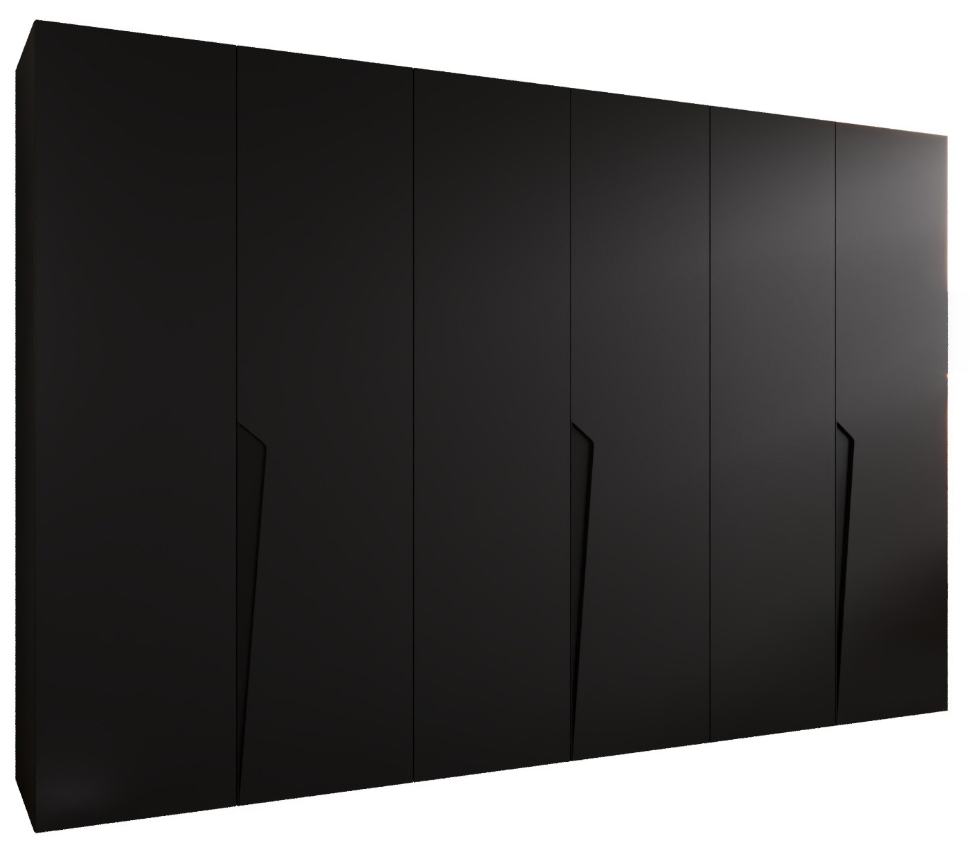 Szafa uchylna PIANO 1 300 (3X100) wys 202 cm Czarny   u Czarny