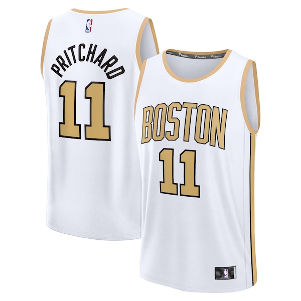 Payton Pritchard Boston Celtics  Youth 2025/26 City Edition Fast Break Jersey - White