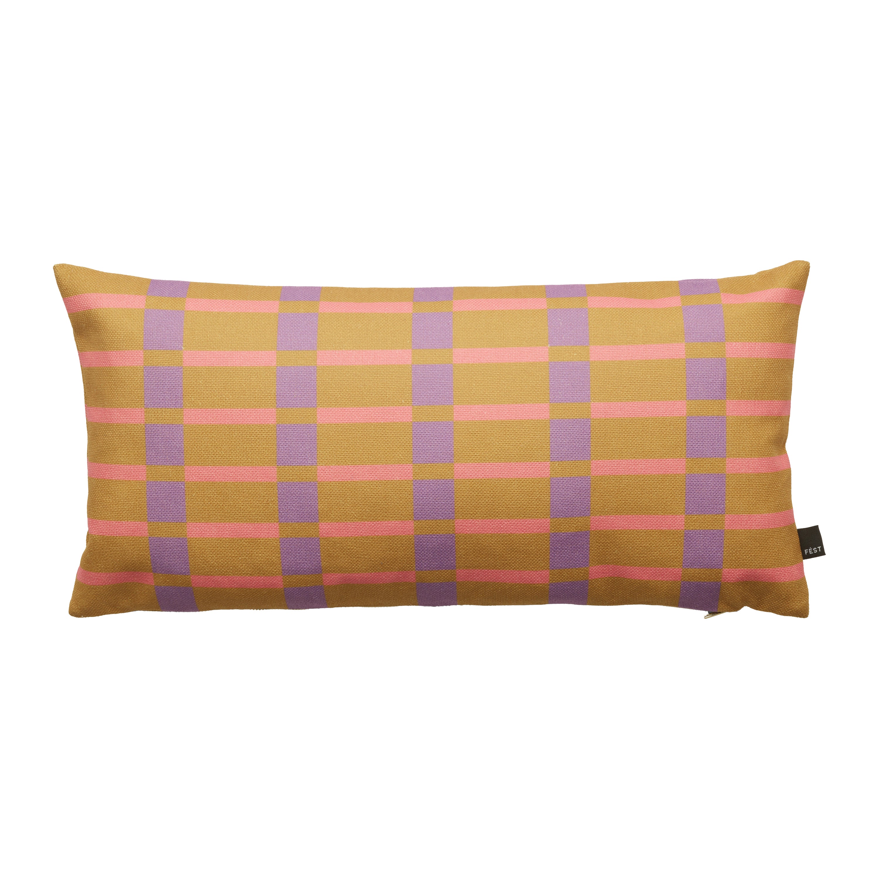 FÉST Striped Sierkussen 30 x 60 cm - Caramel