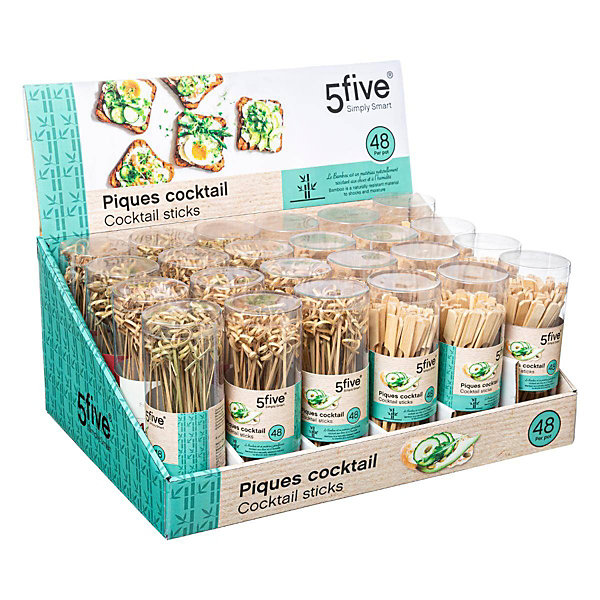 Lot de 48 piques bambou - Vert- 5five
