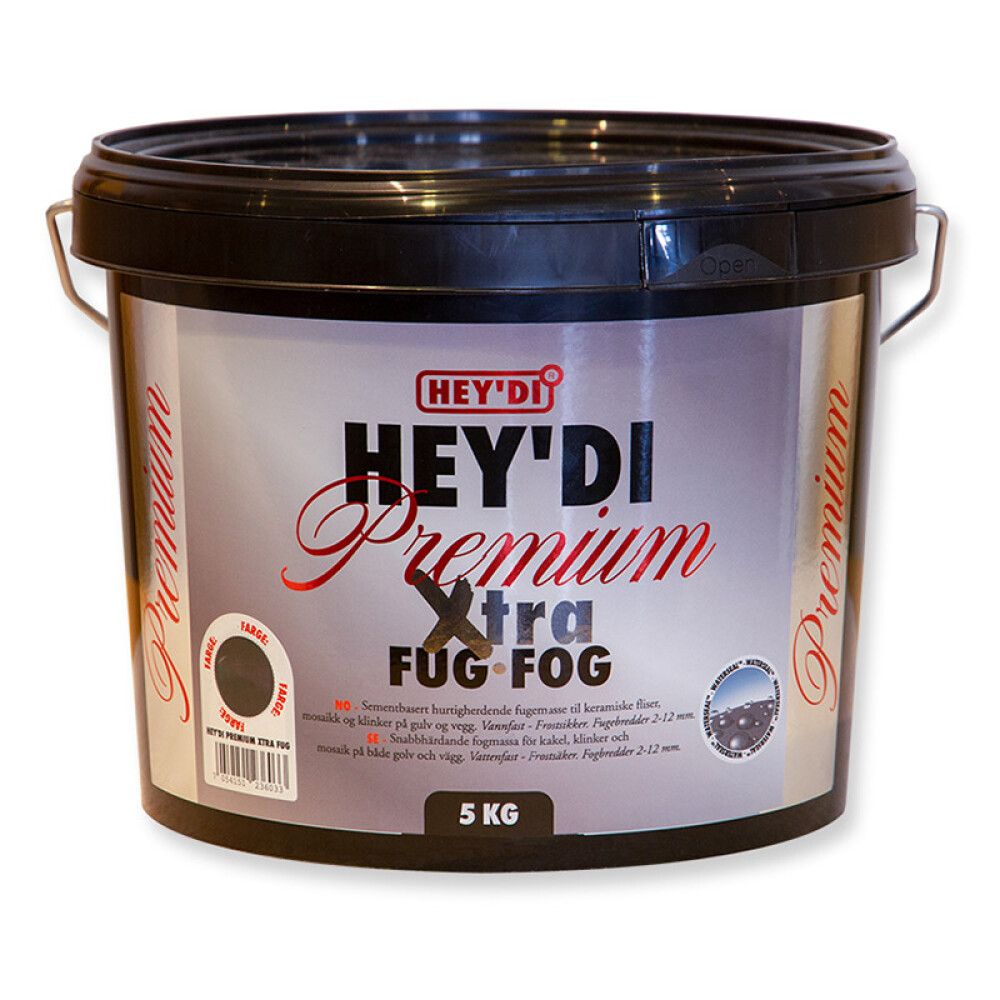 FUG HEY'DI PREMIUM XTRA GRÅ 5KG