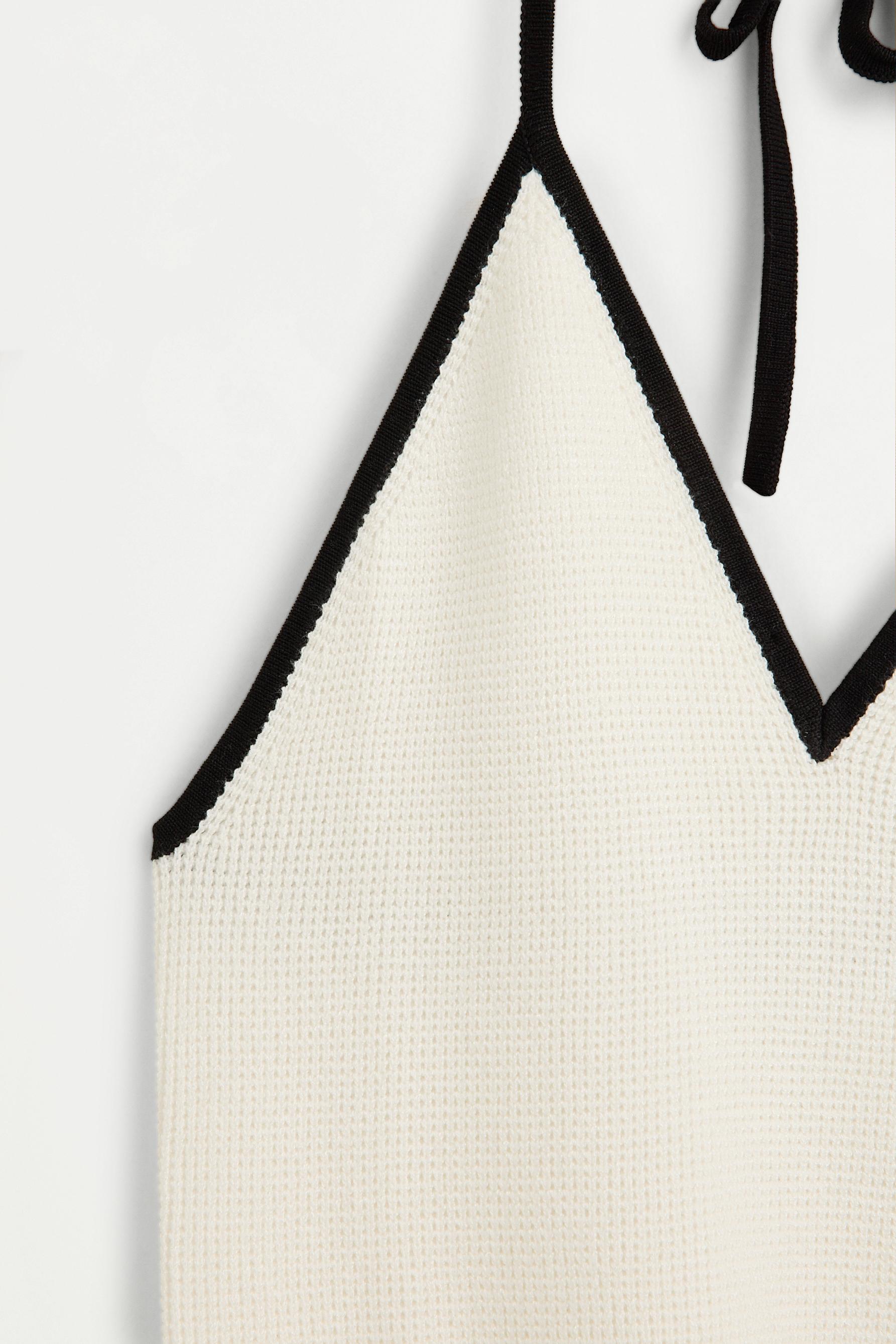 Top halter contraste