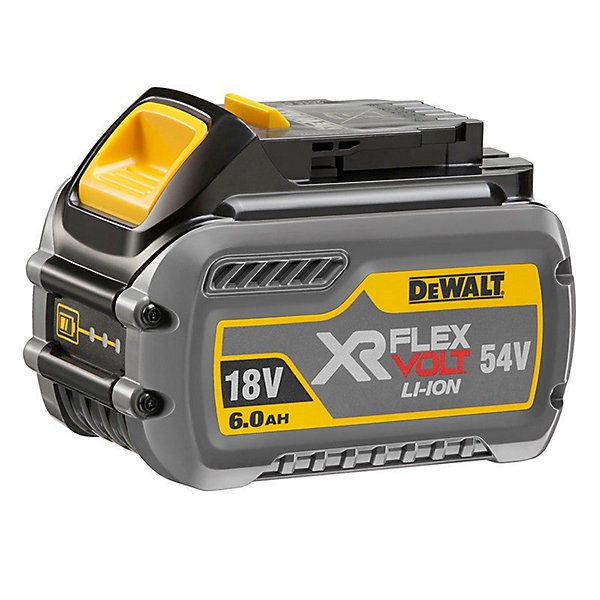 Pack 2 batteries Flexvolt 18V/54V 6Ah/2Ah   1 chargeur en boite carton - DEWALT - DCB118T2-QW
