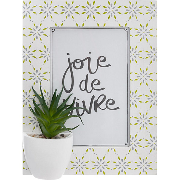 Cadre photo tropical Cactus - Blanc
